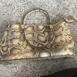 Tory Burch snakeskin Satchel